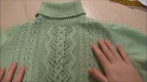 Кофта (водолазка) спицами. Презентация.