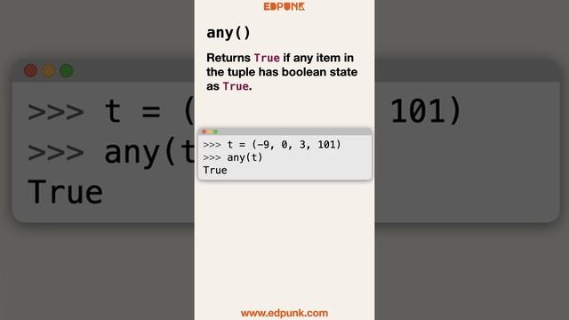 [Day 67] Python Built-in Functions that can be used for a Tuple | Light Mode #100daysofpython