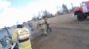 ПОЖАР. АВТОМОБИЛЬ ПАТРИОТ ЗАГОРЕЛСЯ