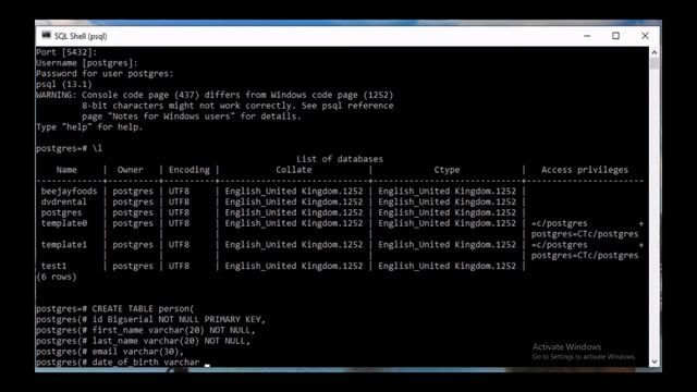 sql Database | sqlite |How to use psql command-line shell | PostgreSQL Shell How to use psql Shell смотреть онлайн