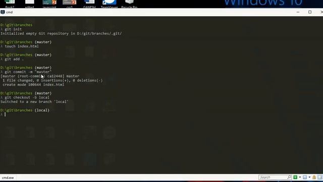 Git - working with git branches