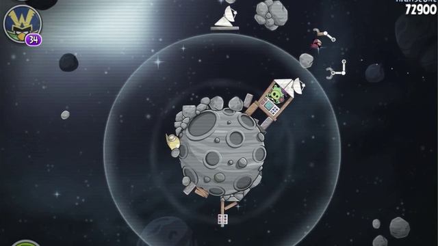 Angry Birds Space Beak Impact Level M8-21 Mirror World Walkthrough 3 Star смотреть онлайн