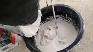 Шпатлевка Старатели подготовка раствора и нанесение окрасочным аппаратом HYVST SPT 1080