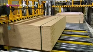 Упаковка ЛДСП автоматическими обвязочными машинами Strapex