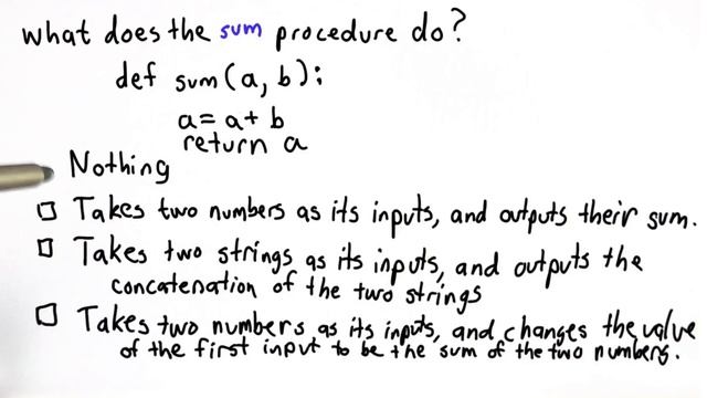 Sum Procedure with a Return Statement - Intro to Computer Science смотреть онлайн