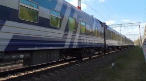 "Новые вагоны Таврия!" Электровозы ЭП2К-319 + ЭП2К со скорым поездом №160 "Москва - Симферополь"