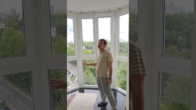 Остекление балкона от Пола до потолка .Видео отзыв. Теплый балкон смотреть онлайн