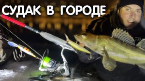 В морозКЛЕВ СУПЕРНОЧНОЙ СУДАК на воблеры! Рыбалка ночью на Москва реке. ГОРОДСКАЯ рыбалка