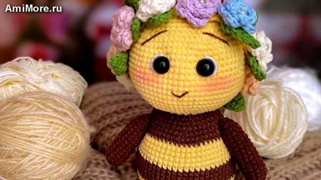 Амигуруми: схема Пчёлка Флора. Игрушки вязаные крючком - Free crochet patterns. смотреть онлайн