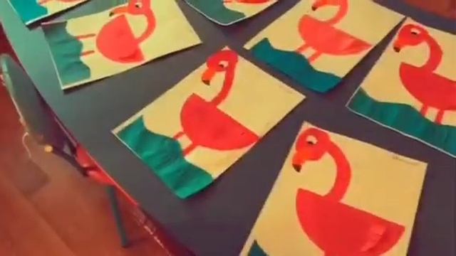 Аппликация «Фламинго» смотреть онлайн