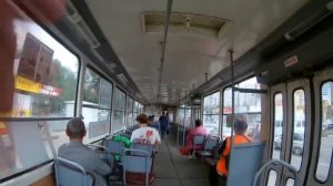 Трамвай №15 город Ульяновск. 2017 г