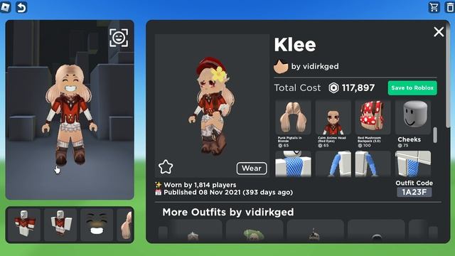 КОСПЛЕЙ НА КЛИ В РОБЛОКС! ГЕНШИН ИМПАКТ смотреть онлайн