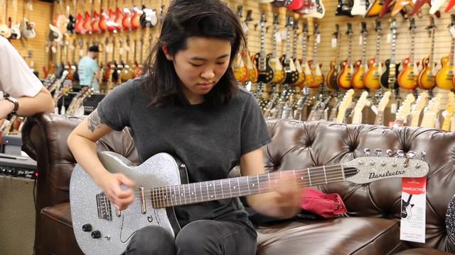 Abby Hwong | Danelectro Baritone Grey Sparkle here at Norman's Rare Guitars смотреть онлайн