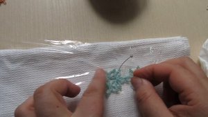 Укрепляем   кружево! Фриволите иглой.