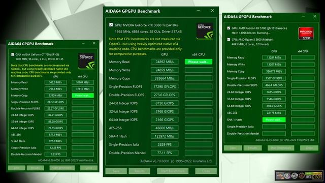 Aida64 GPGPU Benchmark 2022