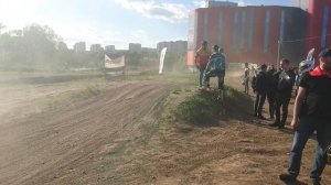 Навал на Kawasaki KLE 500 на трассе у ТЦ "Формула Х"