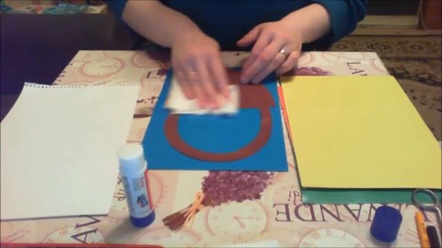 Занятие по аппликации. Тема "Корзина цветов" смотреть онлайн