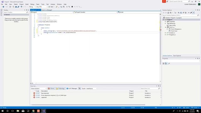 C# Tes Koneksi Database Mysql смотреть онлайн