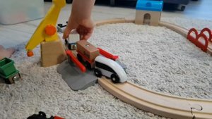 Икеа железная дорога Лиллабу IKEA Lillabo (подъемный кран и вагон)