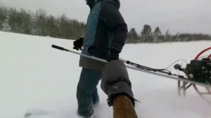 толкатель лыжника продолжаем испытания зима 03 02 2021