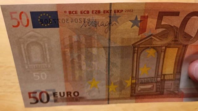 [4K] 50 Euro Banknote Series 2002 смотреть онлайн
