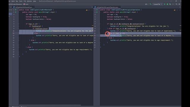 Best practices of if statement in java смотреть онлайн