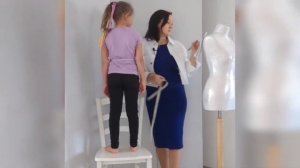 Снятие мерок при пошиве купальника для художественной гимнастики.