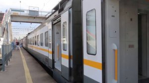 Электропоезд ЭП2Д-0046 ЦППК станци Москва-Товарная Курская 7.09.2020