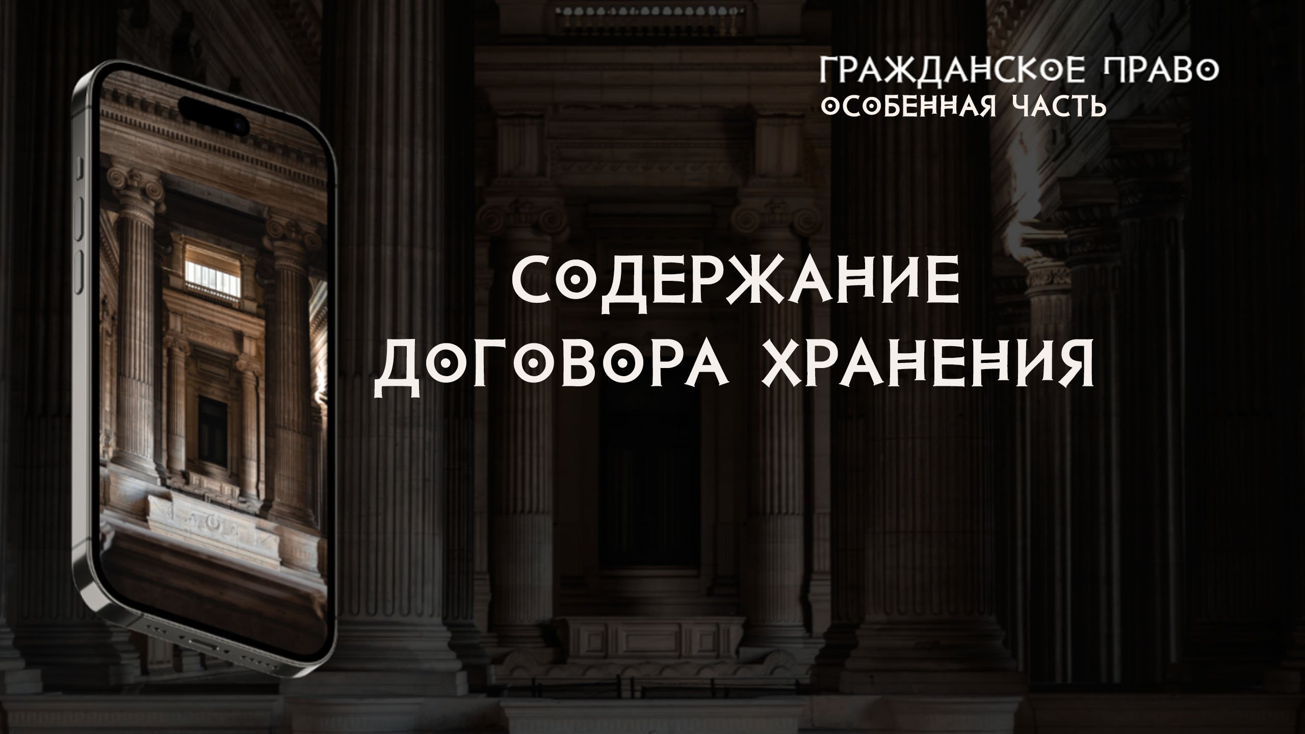 Содержание договора хранения