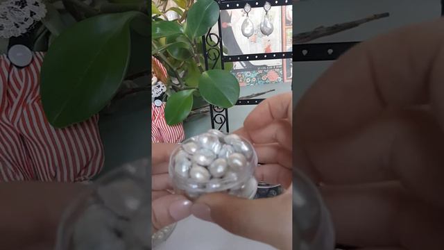 БАРОЧНЫЙ ЖЕМЧУГ. Серьги своими руками.