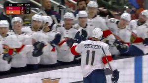 Florida Panthers VS Anaheim Ducks | Ekblad taps in Huberdeaus feed
