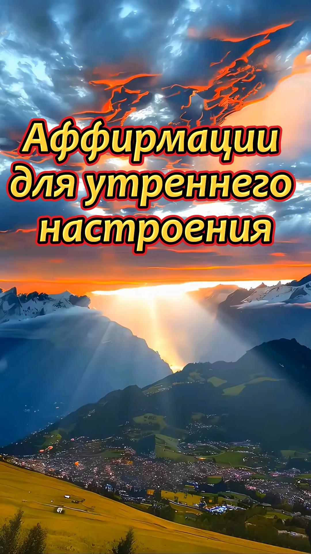 ? Аффирмации для утреннего настроения