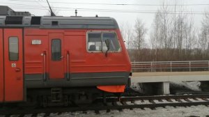 Отправление электропоезда ЭД9Э-0034 с сообщением "Н.Новогород-Гороховец" со станции "Кондукторская"