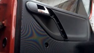 Как снять обшивку карту задней двери VW POLO 6N2(2000) demontaz boczka drzwi tyl/door panel removal