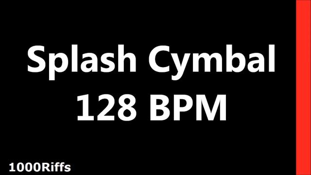 Splash Cymbal Metronome : 128 BPM : Beats Per Minute смотреть онлайн