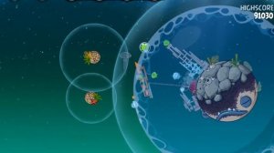 Angry Birds Space Прохождение Pig Dipper. Уровень 6-22