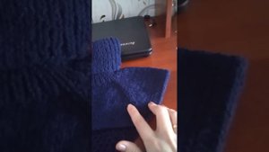 манишка на двух спицах