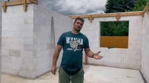 Возведение стен из газобетона. Как заливать армопояс? Подготовка к монтажу мауэрлата.