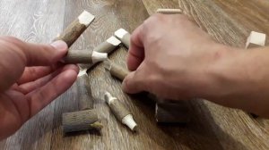 Буратино из дерева чурбачков и веток своими руками  DIY