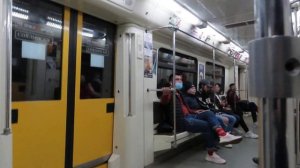 Поездка на поезде Русич в Казанском Метро с станции Авиастроительная до Аметьево