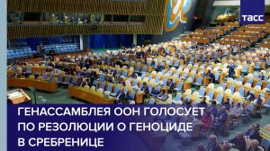 Генассамблея ООН голосует по резолюции о геноциде в Сребренице