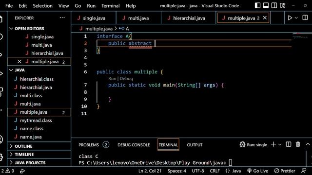 Java Programs|22|inheritance