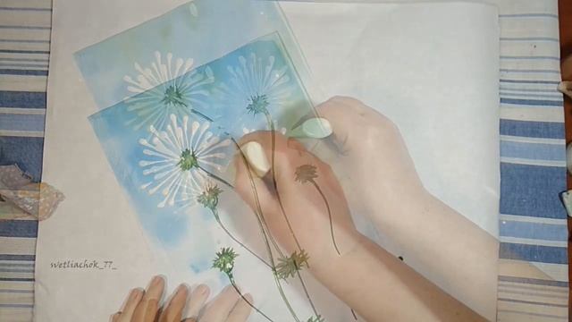 Урок рисования " Одуванчики" смотреть онлайн