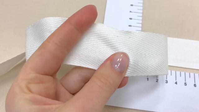 Лента киперная цв.белый ш.35мм хлопок-100 Артикул 21795