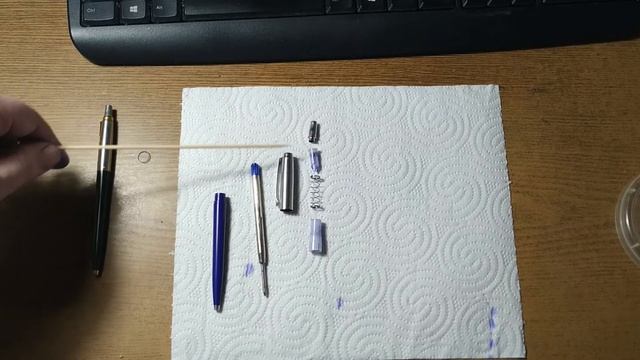 Ремонт нажимного механизма шариковой ручки Parker (Паркер) Jotter смотреть онлайн