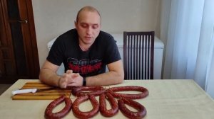 Колбаса из гуся копченая