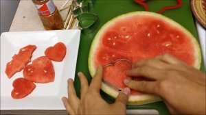 Paletas de Sandia y  Comó Cortar Sandia