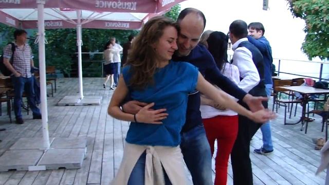 Алексей Саньков и Александра Галкина - бачата на Веранде смотреть онлайн