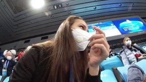 Алина Загитова День на Олимпийских играх   влог из Пекина Alina Zagitova A day at the Olympic Games