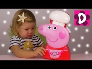 ✿ СВИНКА ПЕППА Кейс Шеф Повара Пеппы Диана Кормит Свинку Пеппу Peppa Pig Cooking Case unboxing